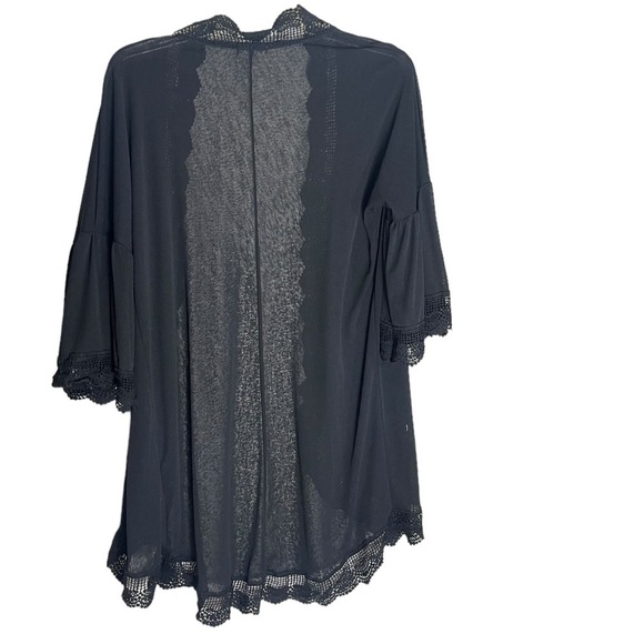 Spadehill open front kimono / cover up. Lace detail. Size 2XL GUC - Picture 5 of 7